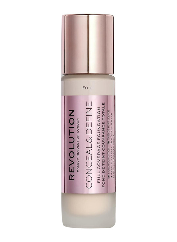 

Makeup Revolution Conceal and Define Foundation, F0.1, Beige