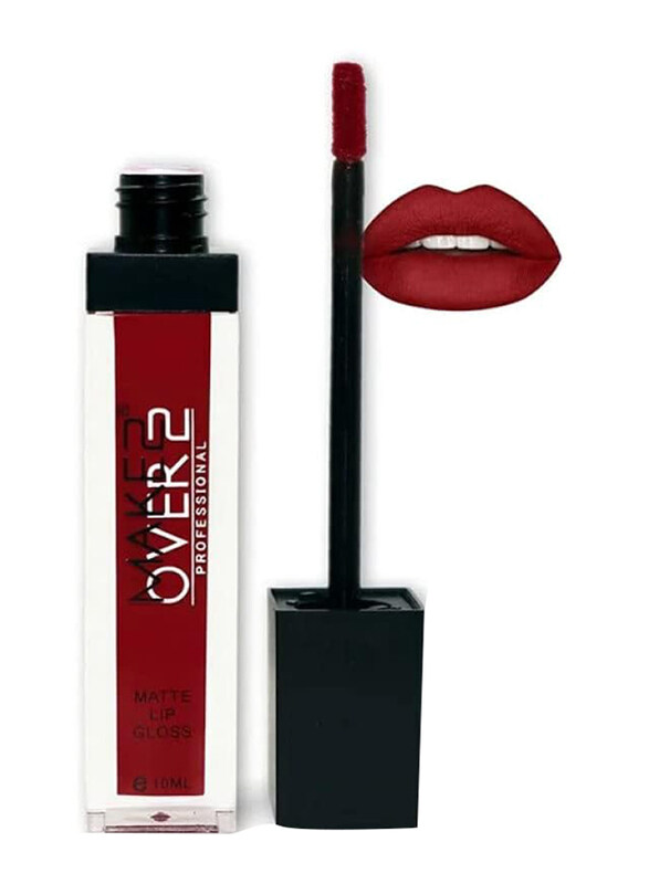

Make Over 22 Matte Lip Gloss, 10ml, NM030, Red