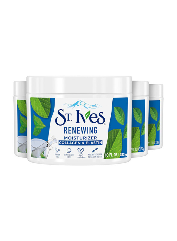 

St. Ives Renewing Collagen & Elastin Moisturizer Face Cream, 4 x 283gm, 4 Pieces