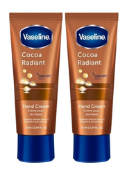 Vaseline Cocoa Radiant Hand Cream, 2 x 75ml