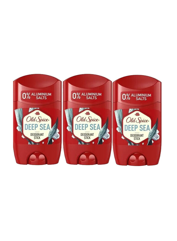 

Old Spice Deep Sea Deodorant Stick, 50ml, 3 Pieces