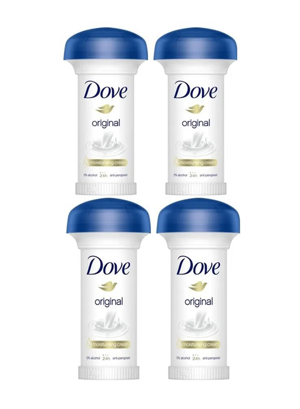Dove Original Moisturising Cream, 50ml, 4 Pieces