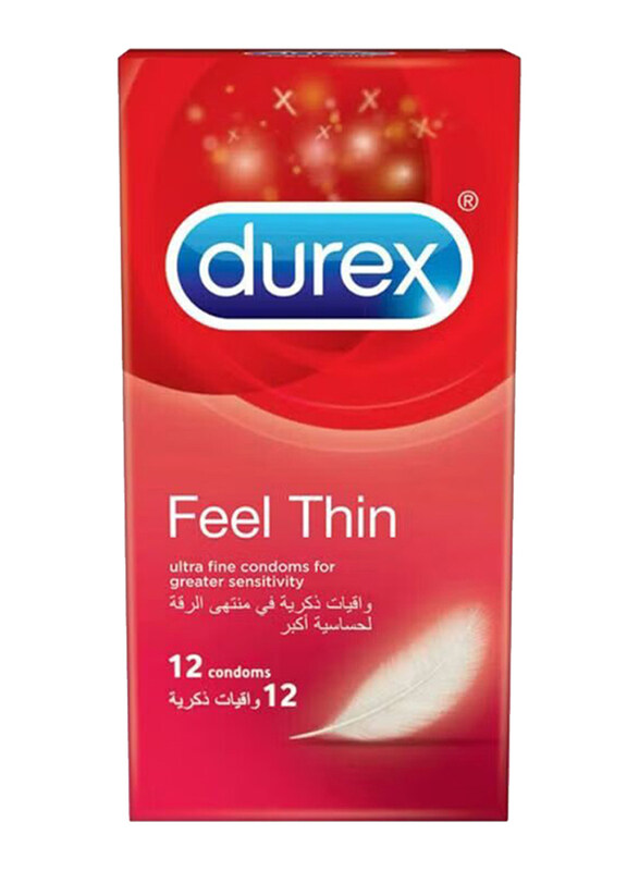 

Durex Feel Thin Straight Walled Condom, 12 Pieces