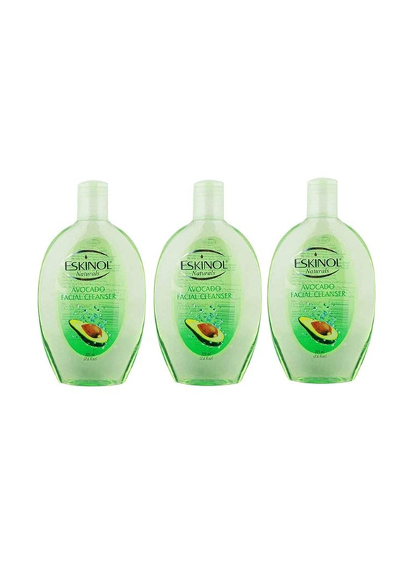 Eskinol Avocado Facial Cleanser, 3 x 225ml