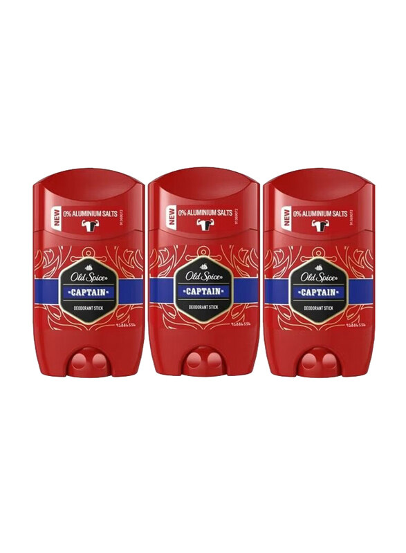 

Old Spice Captain Deodorant Stick, 50ml, 3 Pieces