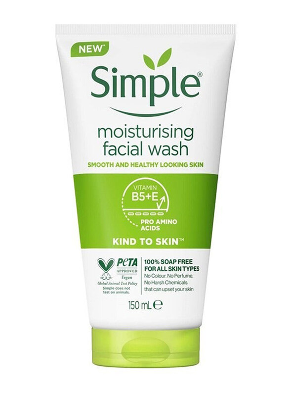 

Simple Moisturising Facial Wash for All Skin Type, 150ml