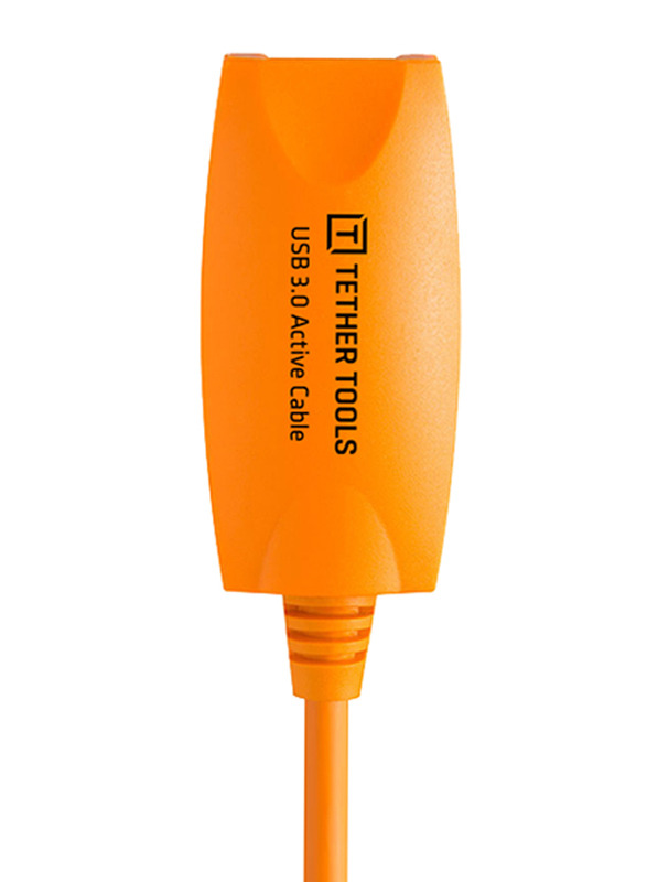 Tether Tools TetherPro USB 3.0 to USB Female Active Extension Cable, 5 Meters, Orange