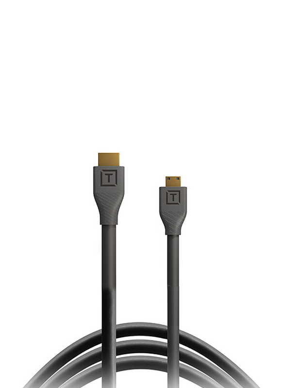 Tether Tools TetherPro HDMI Mini to HDMI 2.0 Cable, 1 Meter, Black