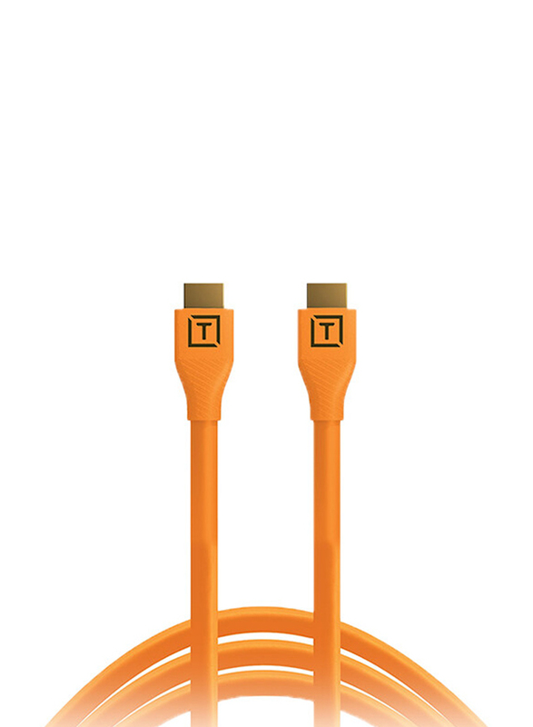 

Multiple Tether Tools TetherPro HDMI 2.0 to HDMI 2.0 Cable, 4.6 Meters, Orange