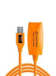 Tether Tools TetherPro USB 3.0 to USB Female Active Extension Cable, 5 Meters, Orange