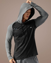 Thugfit Dynamic Edge Hoodie for Men, Black, Medium