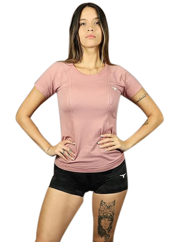 Thugfit Vortex Tee T-shirt for Women, Pink, Extra Small