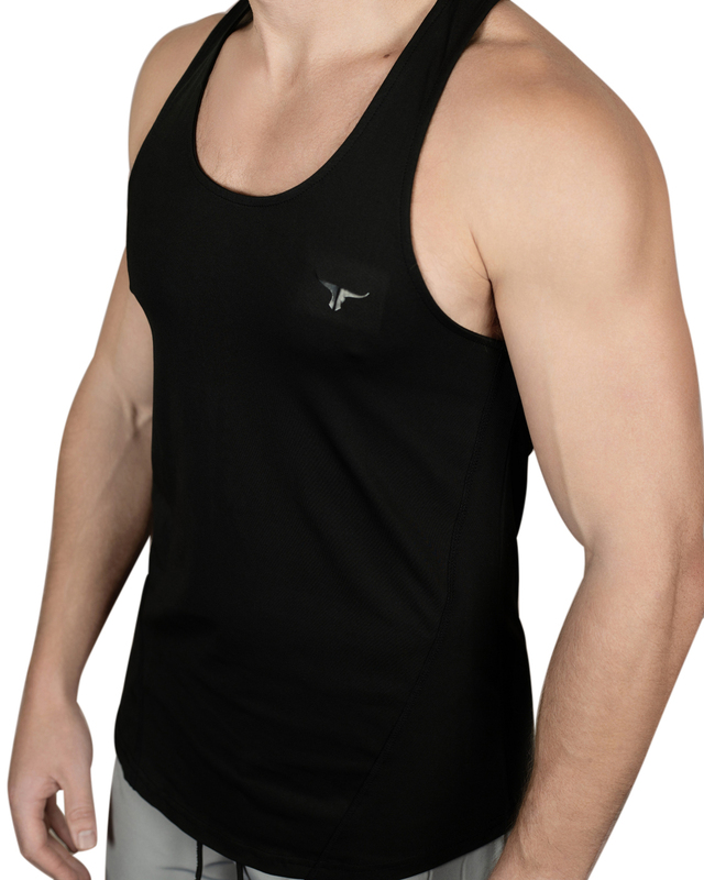 Thugfit MuscleHustle Slim Fit Tank Top for Men, Black, Small