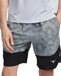 Thugfit 9" Inseam Fitflex Shorts for Men, Grey, Medium