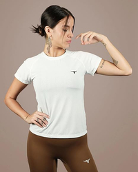 Thugfit Antares Tee T-Shirt for Women, White, Medium