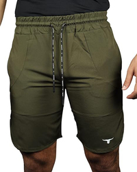 Thugfit 9" Inseam BlackHawk High-performance Shorts for Men, Green, Large