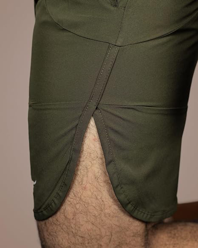 Thugfit 9" Inseam BlackHawk High-performance Shorts for Men, Green, Large