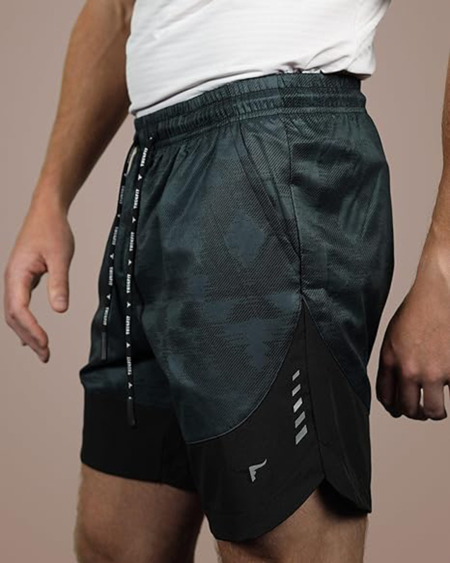 Thugfit 9" Inseam Fitflex Shorts for Men, Green, Medium