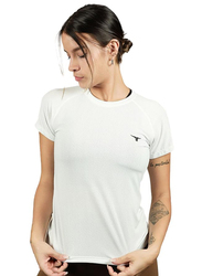 Thugfit Antares Tee T-Shirt for Women, White, Medium