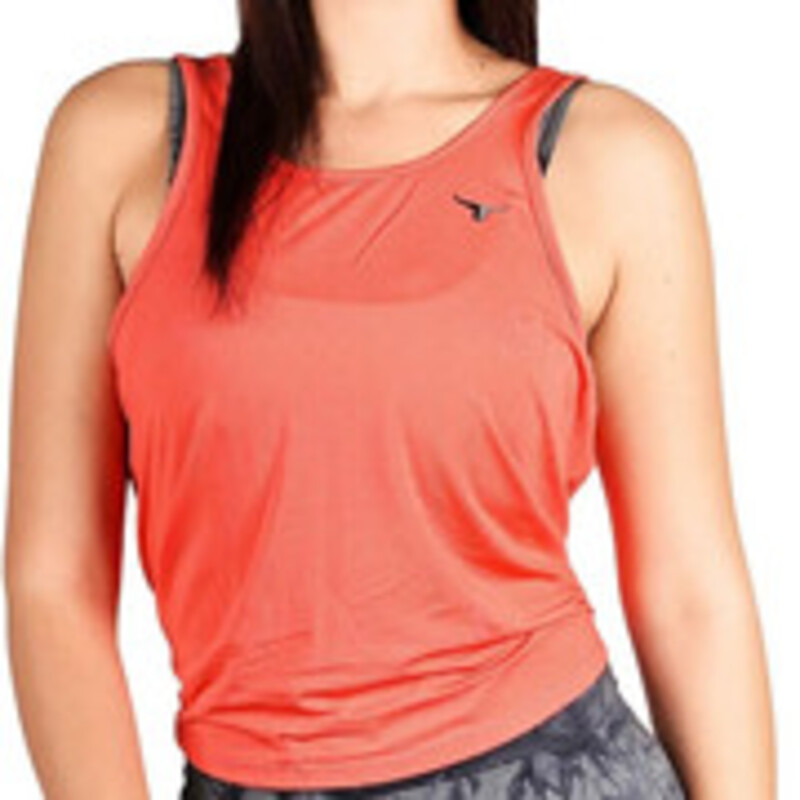BreezyBack Tie back Tank Top - Red Red L