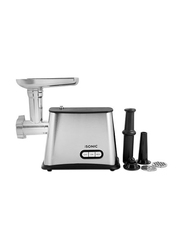 iSonic Electric Professional Meat Grinder with 3 Cutting Plates, 1500W, IMG 575, Black/Silver