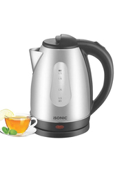 iSonic 1.7L Cordless Electric Tea Kettle, 1500W,  IK 508, Black/Silver