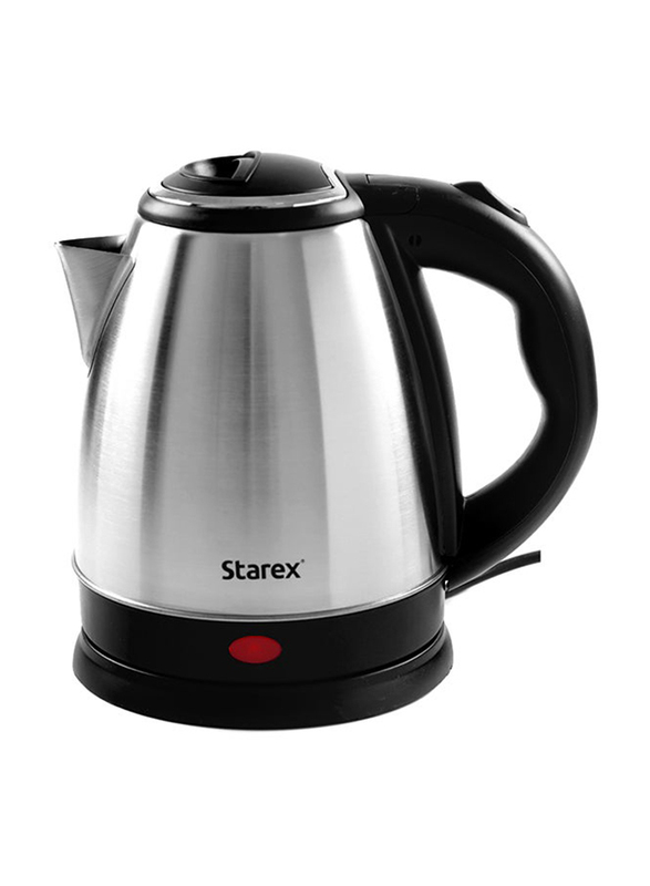 iSonic 1.5L Stainless Steel Electric Kettle with Automatic Boiling, 1500W, SK 501, Black/ Silver