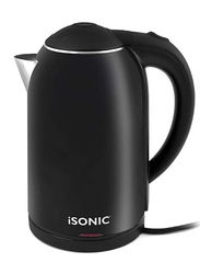 iSonic 1.7L Double Wall Cordless Safe and Healthy Electric Kettle, IK510, Black