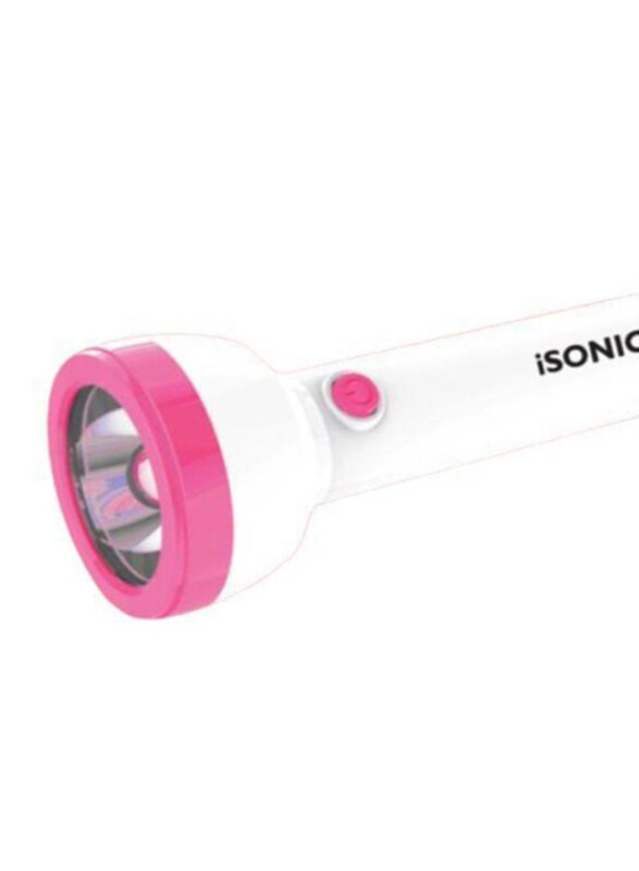 

Isonic Rechargeable LED Torch Light, 1W, IL 81, White/Pink