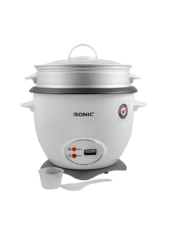 iSonic 1.8L Premium Automatic Rice Cooker, 700W, IRC 761, White