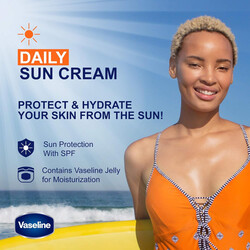 Vaseline Daily Sun Cream With SPF 50,Sun Protection Sunscreen with Vaseline Jelly 50ml