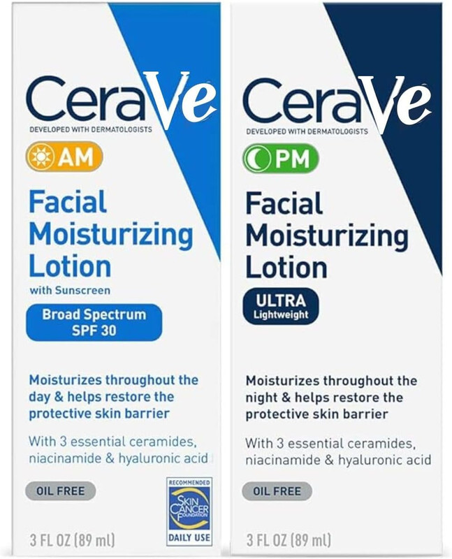 Cerave Facial Moisturizing AM & PM Lotion Set 2 pcs pack