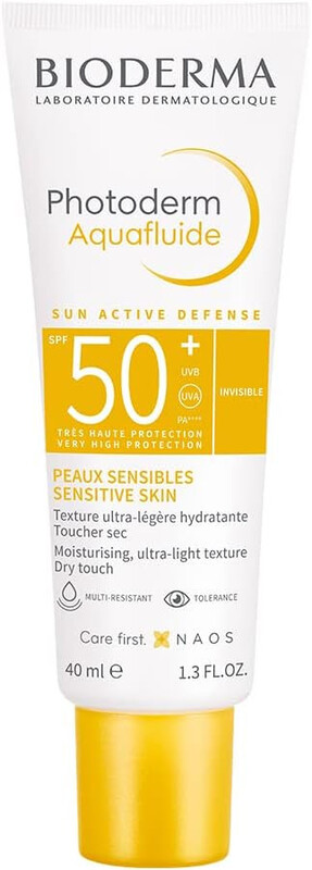 BIODERMA Photoderm MAX Aquafluide SPF 50+ Dry Touch Mat Finish Sunscreen Light Tint, 40 ml