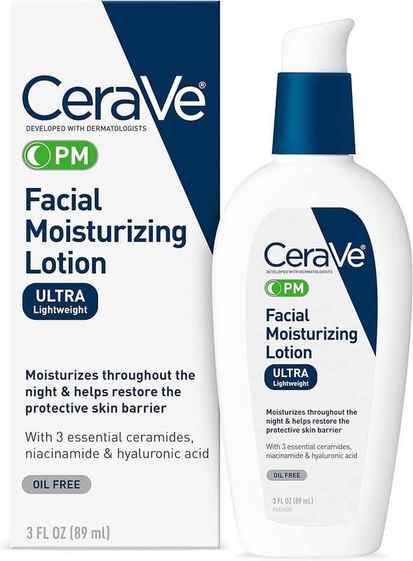 

CeraVe PM Facial Moisturizing Lotion Night Cream with Hyaluronic Acid and Niacinamide