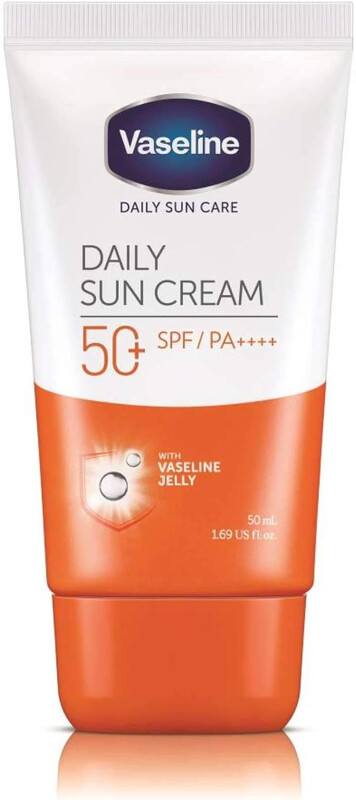 Vaseline Daily Sun Cream With SPF 50,Sun Protection Sunscreen with Vaseline Jelly 50ml