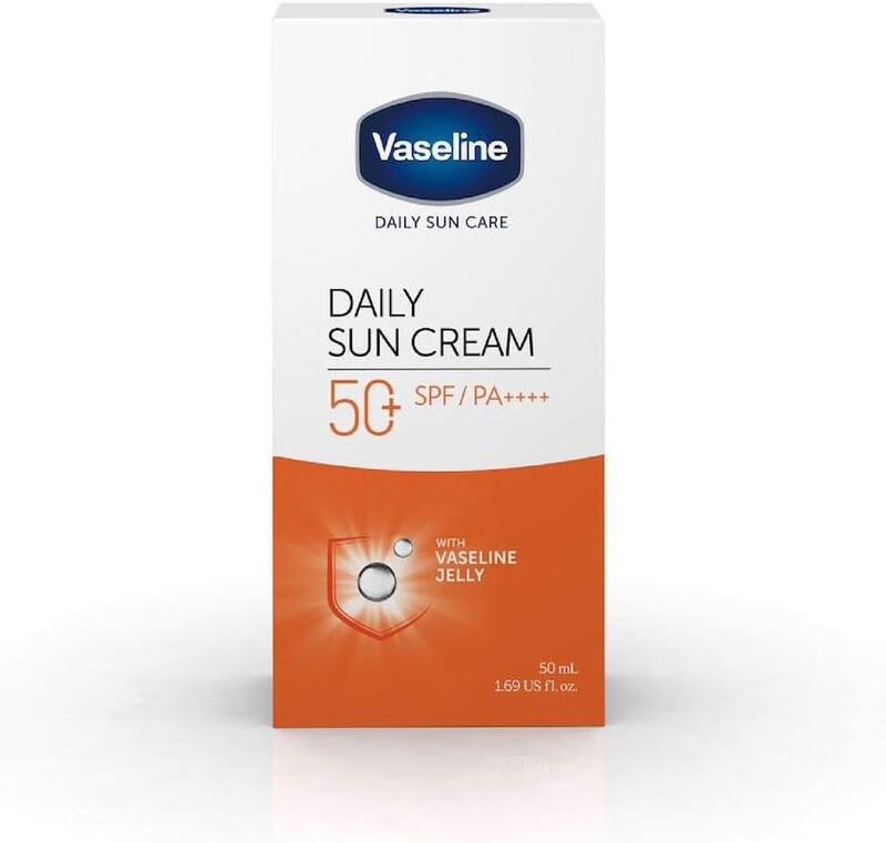 

Vaseline Daily Sun Cream With SPF 50,Sun Protection Sunscreen with Vaseline Jelly 50ml