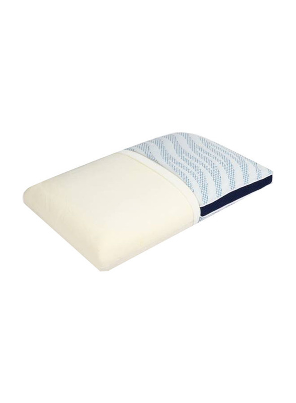 Sleepwell Anti-Microbial Technology Impression Regular Molded Foam Pillows for Pain free Head & Neck Support, 66 x 46 x 13cm, White