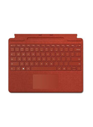 Microsoft Surface Pro Signature Wireless English Keyboard for Surface Pro X & Surface Pro 8, Poppy Red