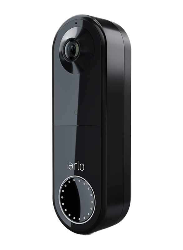 Arlo Essential Wire-Free Video Doorbell, AVD2001B, Black