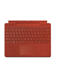 Microsoft Surface Pro 8/ Pro X Signature Wireless English Keyboard with Slim Pen 2, Poppy Red