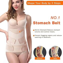 3 in 1 Postpartum Support Recovery Belly Wrap Waist/Pelvis Belt Body Shaper Postnatal Shapewear