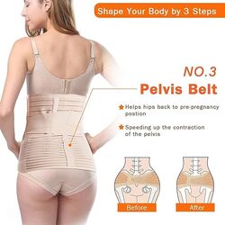 3 in 1 Postpartum Support Recovery Belly Wrap Waist/Pelvis Belt Body Shaper Postnatal Shapewear