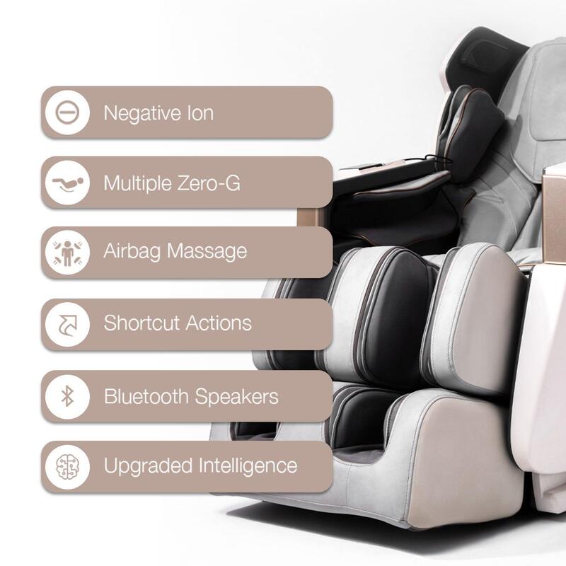 JC BUCKMAN ExaltUs 4D full body Massage Chair with 12 auto programs, smart sensors, Zero Gravity position, Super Long Track, Yoga Stretch, Heat Therapy, Negative Oxygen ions