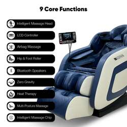 JC BUCKMAN IndulgeUs Full Body Massage Chair with 6 Auto Programs, full body airbags, 2 levels of Zero Gravity, Hip & Seat Massage and Bluetooth speakers with 2 Years Warranty