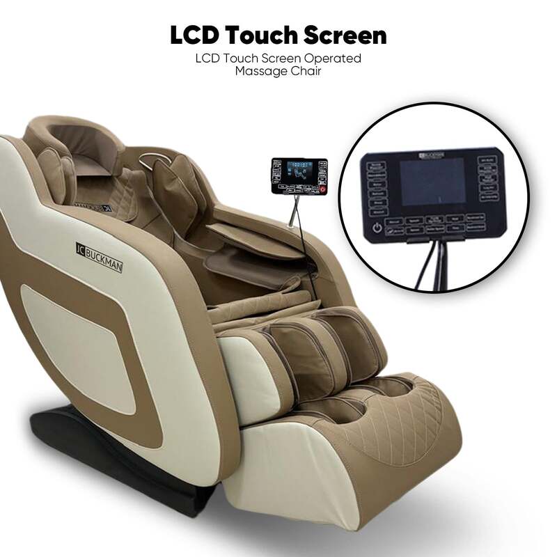 JC BUCKMAN IndulgeUs Full Body Massage Chair with 6 Auto Programs, full body airbags, 2 levels of Zero Gravity, Hip & Seat Massage and Bluetooth speakers with 2 Years Warranty