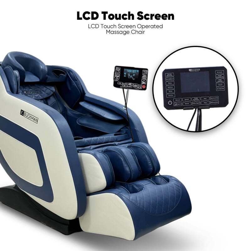 JC BUCKMAN IndulgeUs Full Body Massage Chair with 6 Auto Programs, full body airbags, 2 levels of Zero Gravity, Hip & Seat Massage and Bluetooth speakers with 2 Years Warranty