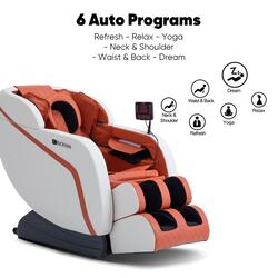 JC BUCKMAN RefreshUs Full Body Massage Chair Recliner with 6 Auto Programs, full body airbags, Built in heat, 2 levels of Zero Gravity, Bluetooth speakers with 2 Years Warranty