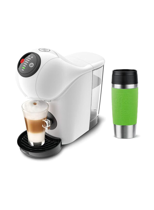 

Nescafe 0.8L Dolce Gusto Genio S Coffee Capsule Machine with 0.36L Emsa Travel Mug, 1500W, KP2401/N2020700, White/Lime
