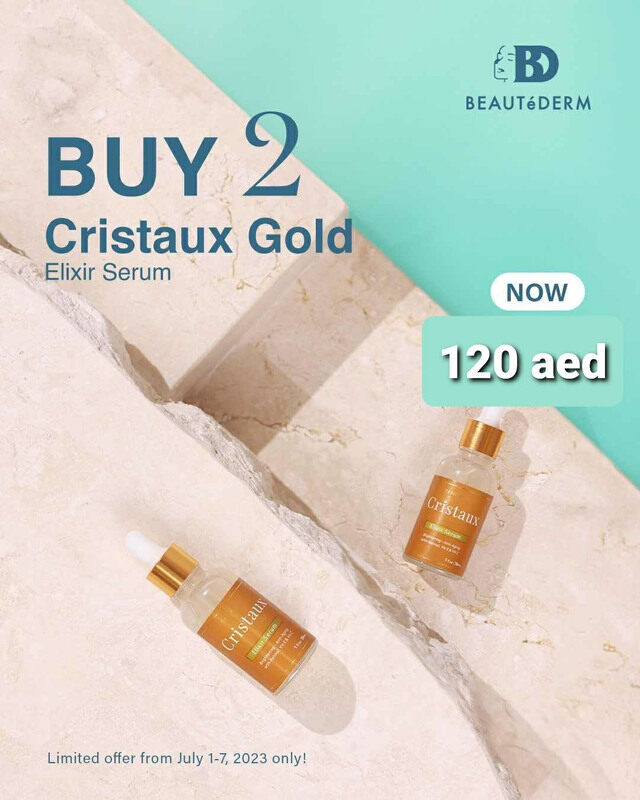 

Beautederm Cristaux Gold Elixir B1G1 Promo Serum, 2 x 30ml