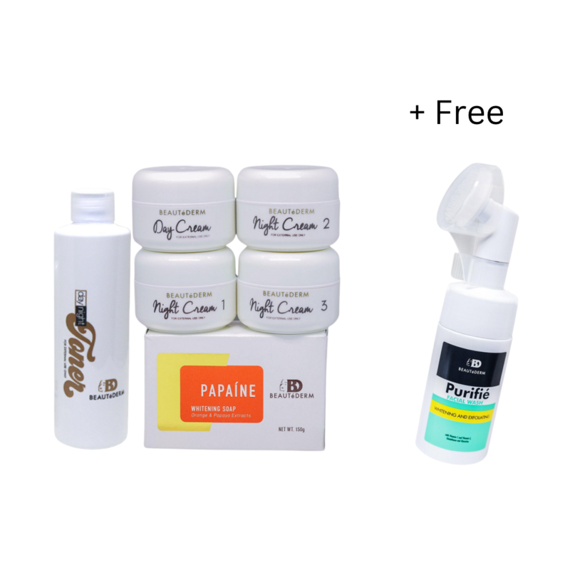 

Beautederm Regular Set (Upgraded Toner 120ml) with Purifie Facial Brush